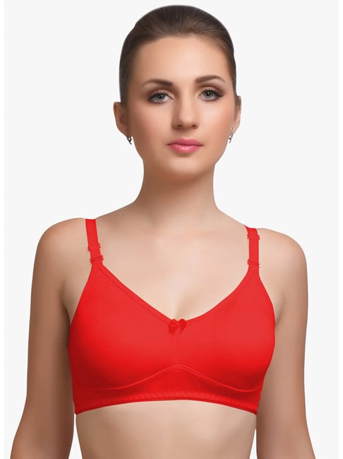 Buy Lady Lyka Multicolor Non Wired Non Padded T-Shirt Bra (Pack Of