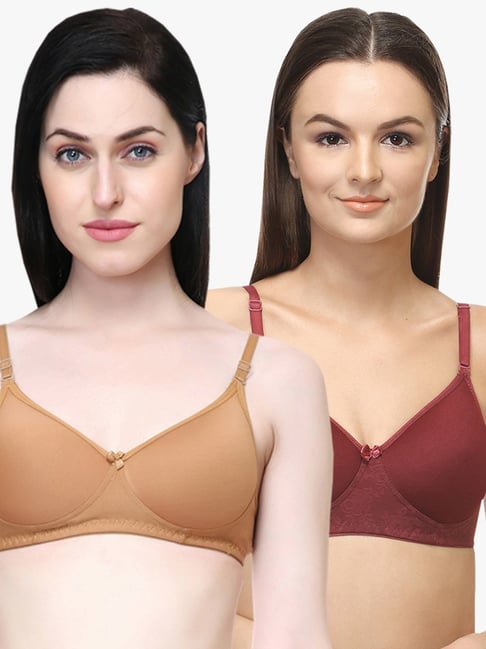 Buy Lady Lyka Padded Non Wired Medium Coverage T-Shirt Bra - Skin at Rs.400  online