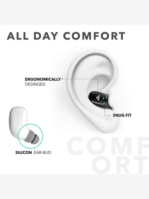 Buy Boult Audio AirBass Monopod Bluetooth Headset with Mic (White