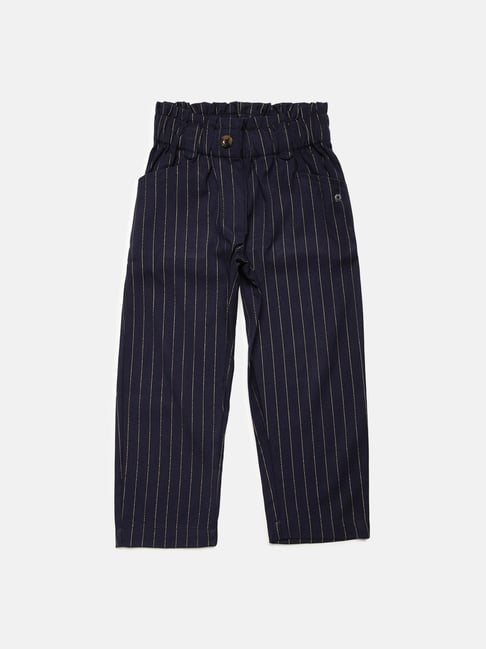 Elle Kids Navy Striped Trousers