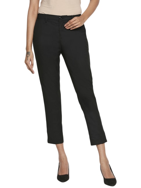Buy Black Trousers  Pants for Women by Annabelle by Pantaloons Online   Ajiocom
