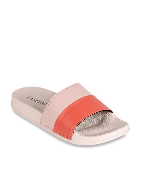 CL Sport by Carlton London Women's Pink Casual Sandals