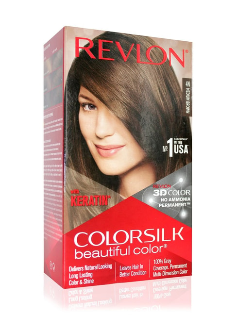 Revlon Colorsilk Hair Color with Keratin Medium Brown 4N - 40 ml
