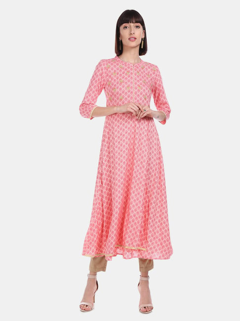 Anahi Pink Printed Kurta