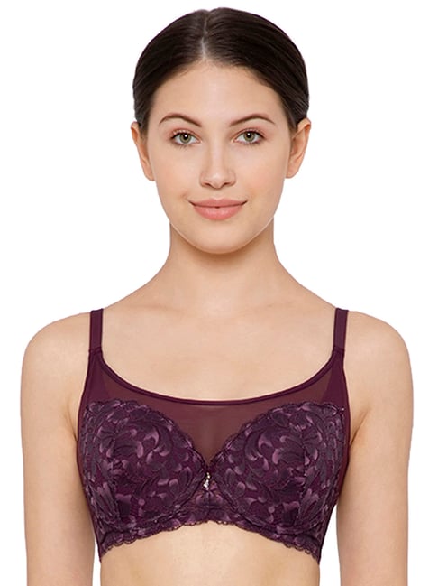 Wacoal Side Shape Padded Wired Full Coverage Shaping T-Shirt  Bra - Purple Price in India