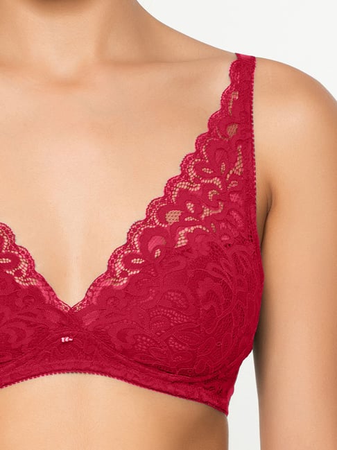 Wacoal Red Lace Work Bralette Bra