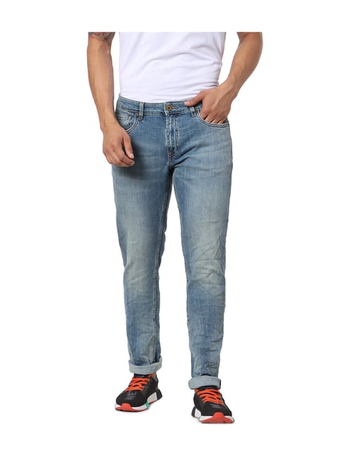 Jack & Jones Blue Low Rise Skinny Fit Jeans