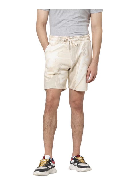 Jack & Jones Beige Regular Fit Shorts