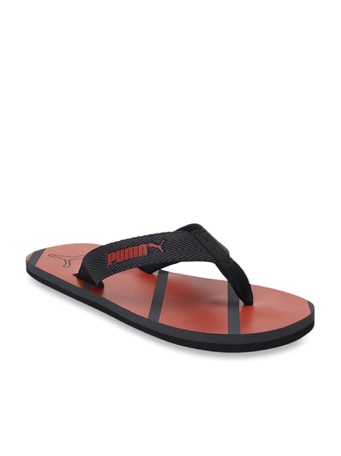 puma men's plaid idp thong sandals