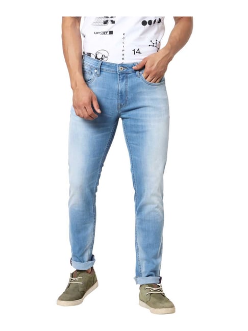 Jack & Jones Blue Skinny Fit Low Rise Jeans