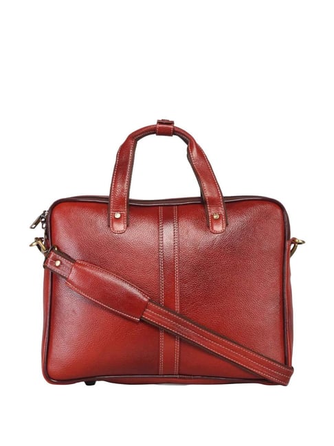 Genwayne Tan Leather Medium Messenger Bag-picture-43