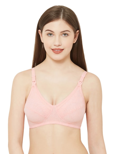 Juliet Peach Non Wired Non Padded Maternity Bra Price in India