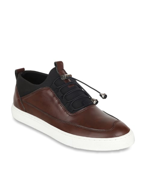 Carlton London Men's Brown Casual Sneakers