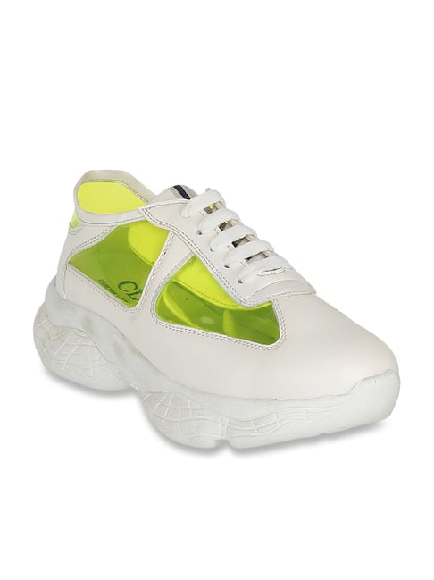 Carlton London Women's White Casual Sneakers