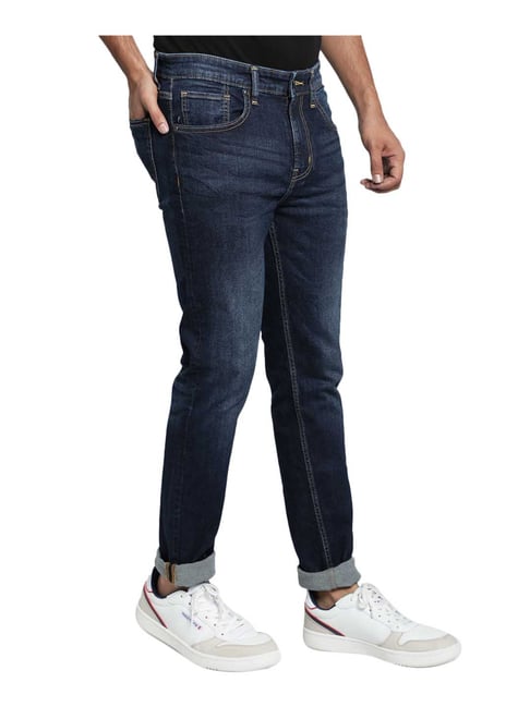 Red Tape Dark Blue Skinny Fit JeansRed TapeClothingTATA CLIQ