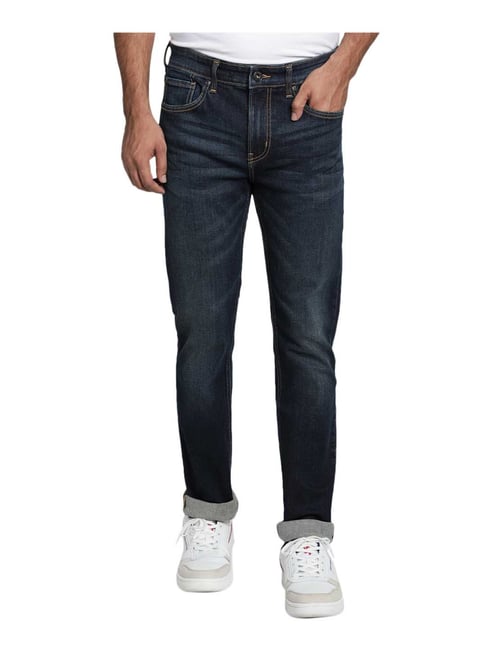 Red Tape Dark Blue Mid Rise Jeans