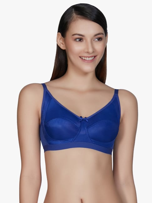 Amante Navy Non Wired Non Padded Minimizer Bra