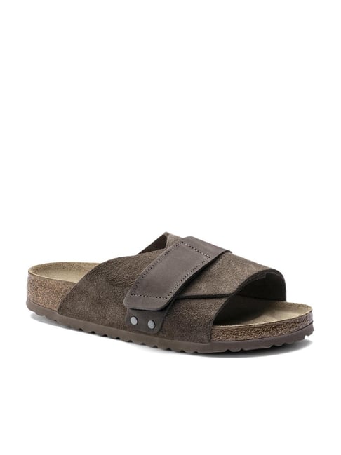 Buy Birkenstock Men's Kyoto Concrete Grey Casual Sandals for Men at Best  Price @ Tata CLiQ