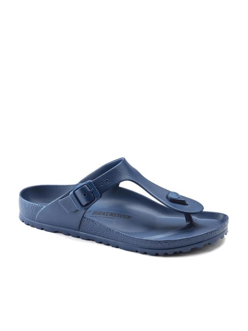 Buy Birkenstock Men s Gizeh Essentials Navy Thong Sandals for Men