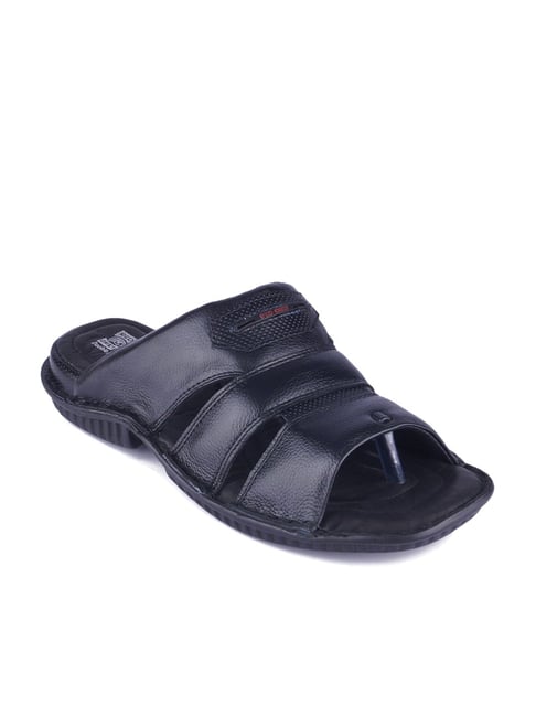 Red Chief Men's Black Casual Sandals