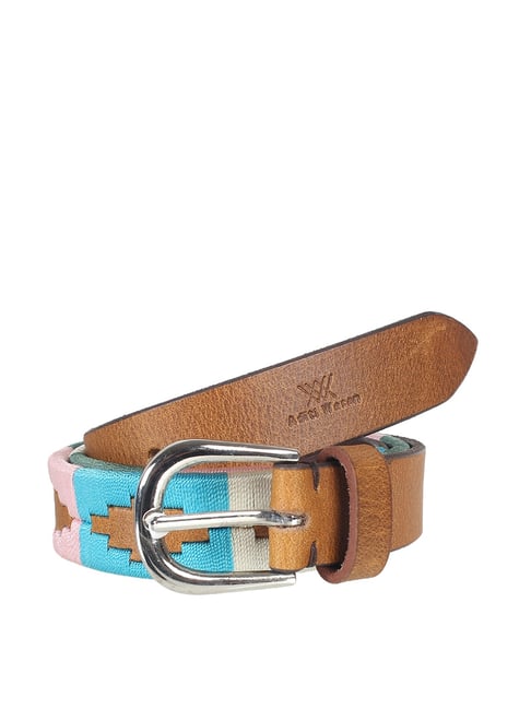 Aditi Wasan Multicolor Leather Waist Belt for Women