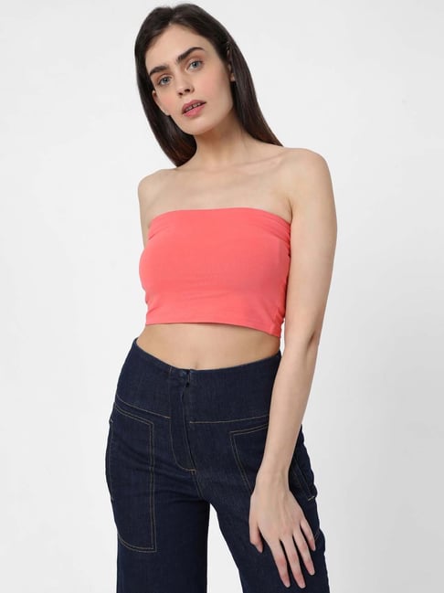 Buy Vero Moda Cotton Tube Top for Women Online @ Tata CLiQ