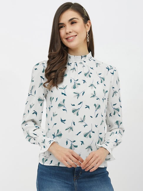 Harpa White Floral Print Top