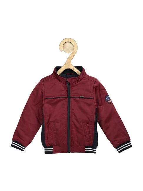 Buy Allen Solly Mock Collar Brand Logo Printed Padded Jacket - Jackets for  Men 24094332 | Myntra