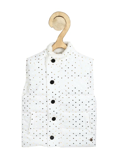 Allen Solly Junior White Printed Jacket