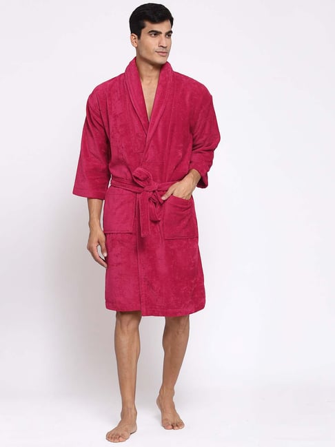 Trident Comfort Living Pink Cotton 380 GSM Bathrobe