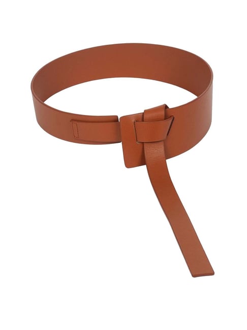 Ladies tan belt best sale