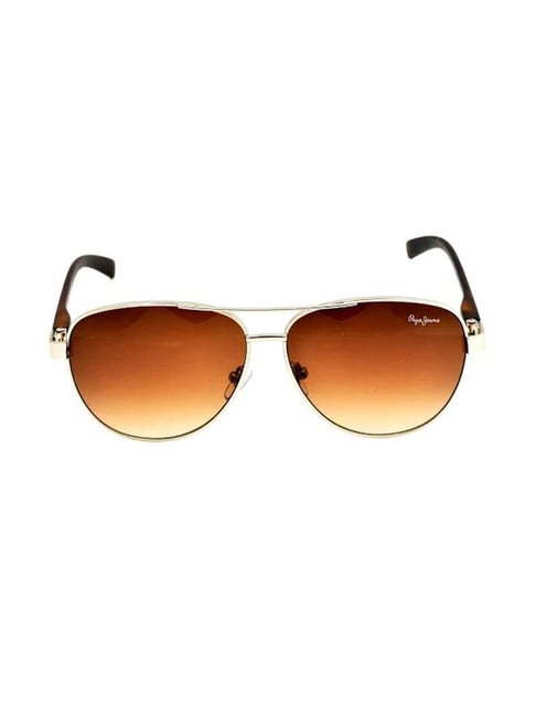 Buy Pepe Jeans men pmg10235 christian aviator sunglasses brown Online |  Brands For Less