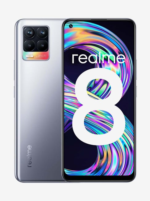 realme 8 128 GB (Cyber Silver) 6 GB RAM, Dual SIM 4G-realme-Electronics ...