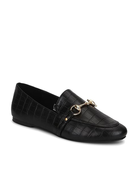 Truffle Collection Women's Black Casual Loafers