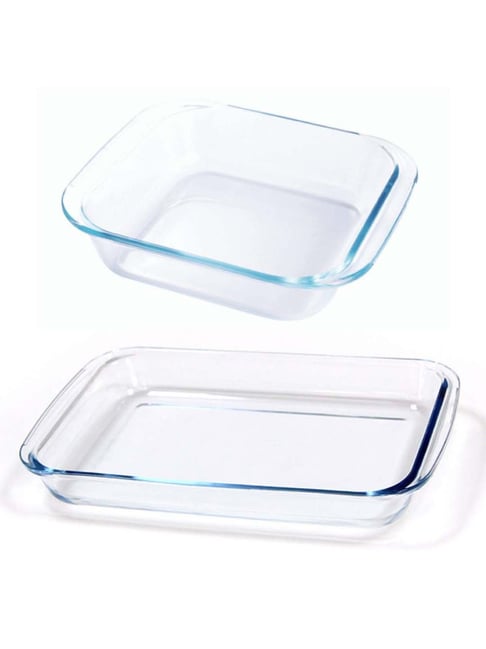 Buy Femora Borosilicate Glass Square Dishes 1600 ml 1700 ml