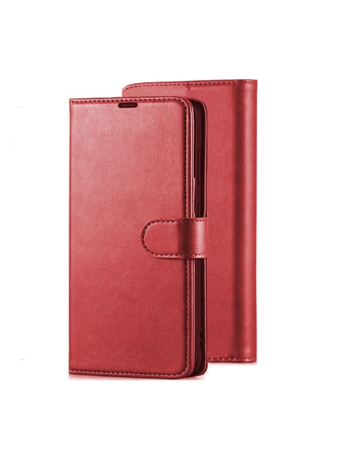 maroon leather wallet