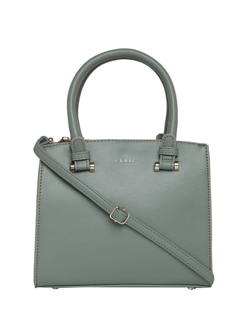 Buy CERIZ Cadiana Grey Solid Small Handbag For Women At Best Price