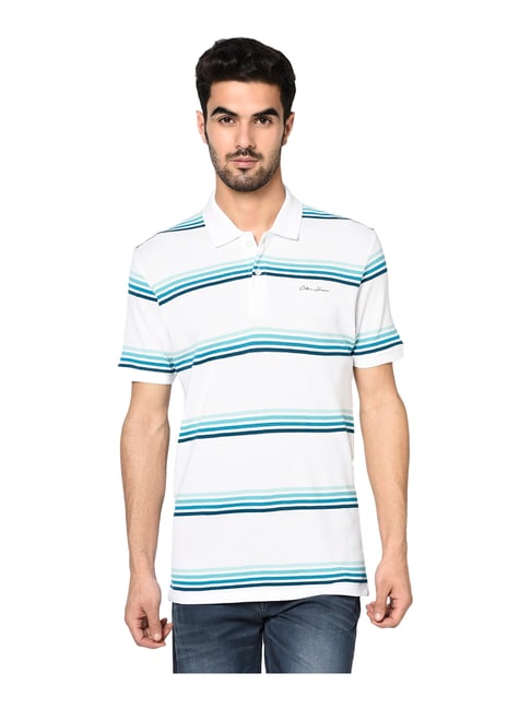Buy Octave White Polo T-Shirt for Men's 