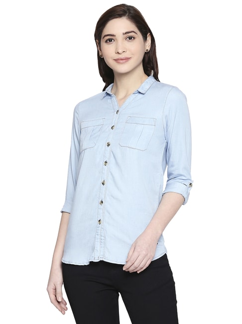 Lee Cooper Blue Shirt Price in India