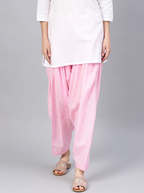 Saadgi Pink Cotton Salwar