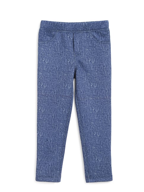 Nauti Nati Kids Blue Textured Jeggings