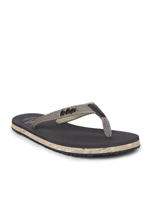 Buy Lee Cooper Men Olive Green Leather Comfort Sandals - Sandals for Men  8019981 | Myntra