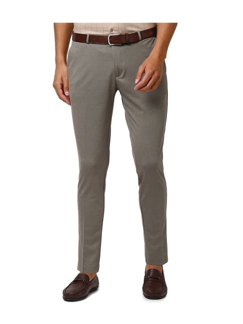 Buy Louis Philippe Athwork Low Rise Trousers Online In India