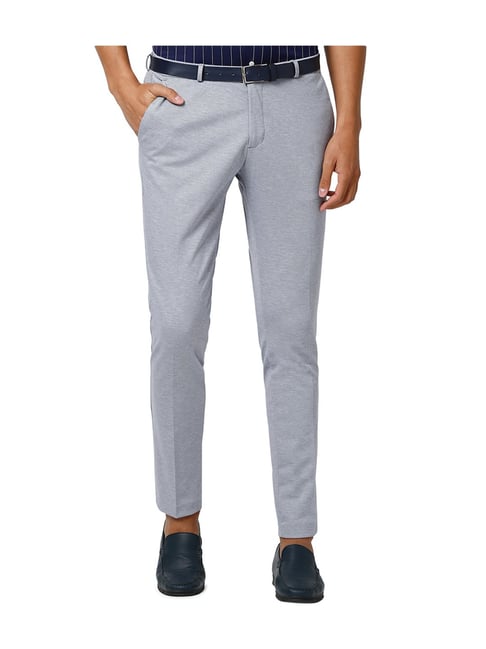 Buy Louis Philippe AthWork Mens Slim Fit Casual Trousers  LYTFMCTBO06895Brown38 at Amazonin
