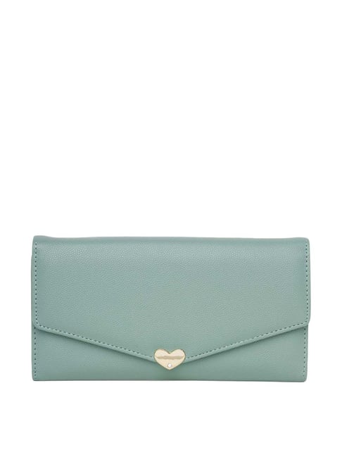 CERIZ Tatia Green Solid Wallet for Women