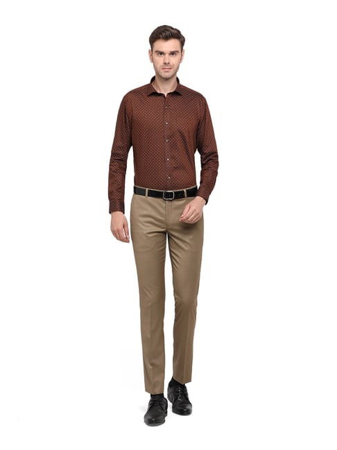 Buy Men Elegant Brown Pant Office Wear Pant Men Formal Trouser Online in  India  Etsy
