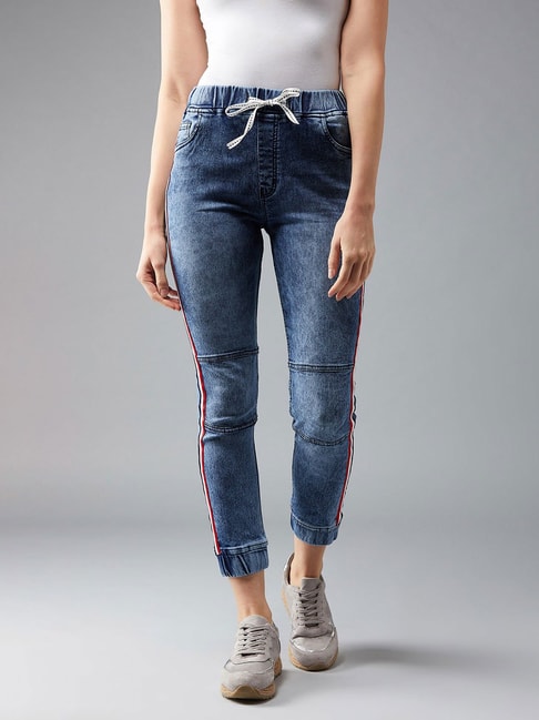 Jeans Elastic Harem Pants | Female Casual Drawstring Jeans | Womens Denim  Jogger Jeans - Jeans - Aliexpress