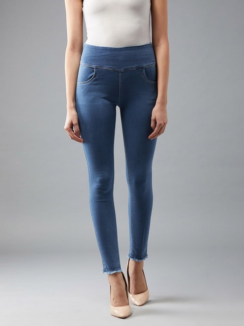Buy online Mid Rise Distressed Denim Jean from Jeans  jeggings for Women  by Showoff for 1609 at 63 off  2023 Limeroadcom
