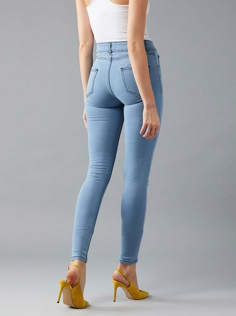 Buy Light Blue Jeans & Jeggings for Women by Dolce Crudo Online