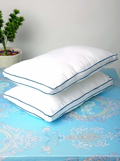 HOSTA HOMES Ultra Soft White Microfibre Pillows Set of 2